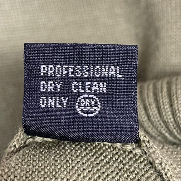 Wool Sweater Rabbit Patch Quirky Green Turtleneck Long Sleeve Bunny Pullover - Picture 9 of 12